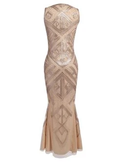 [US Warehouse] Beige 1920s Sequined Maxi Dress -Candi Clothing Shop SCH000410 4 86a99dcc 647b 4859 a63c ab37b268a337