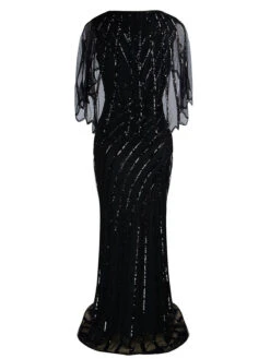 1920s Mesh Sequined Cape Maxi Dress -Candi Clothing Shop SCH000412 B 4 622f51ff e2d4 40fc ada7 83752fb8b24f