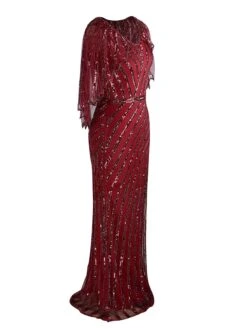 1920s Mesh Sequined Cape Maxi Dress -Candi Clothing Shop SCH000412 WR 3 a1157674 28bd 4e2c 8d4f c1c964a98be0