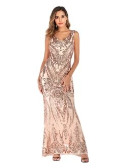 [US Warehouse] Pink 1920s Sequined Embellished Maxi Dress -Candi Clothing Shop SCH000426 PP 3 94c03849 abb4 422e a3d0 1f9de6f7858d