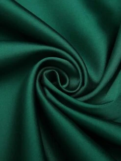 Dark Green 1940s Solid Belt V-Neck Dress 13 Dark Green 1940s Solid Belt V-Neck Dress -Candi Clothing Shop SCH000612 6 compressed