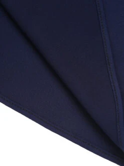 Navy Blue 1950s Striped Patchwork Dress 13 Navy Blue 1950s Striped Patchwork Dress -Candi Clothing Shop SCH000659 6