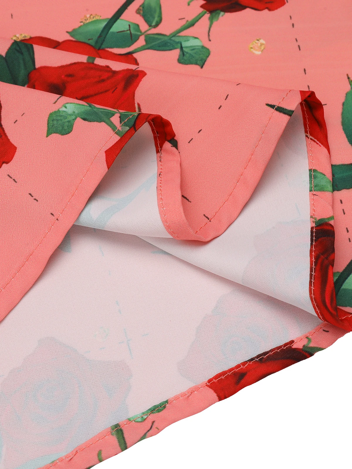 High Waist Suspenders Rose Dress 7 High Waist Suspenders Rose Dress - Image 7