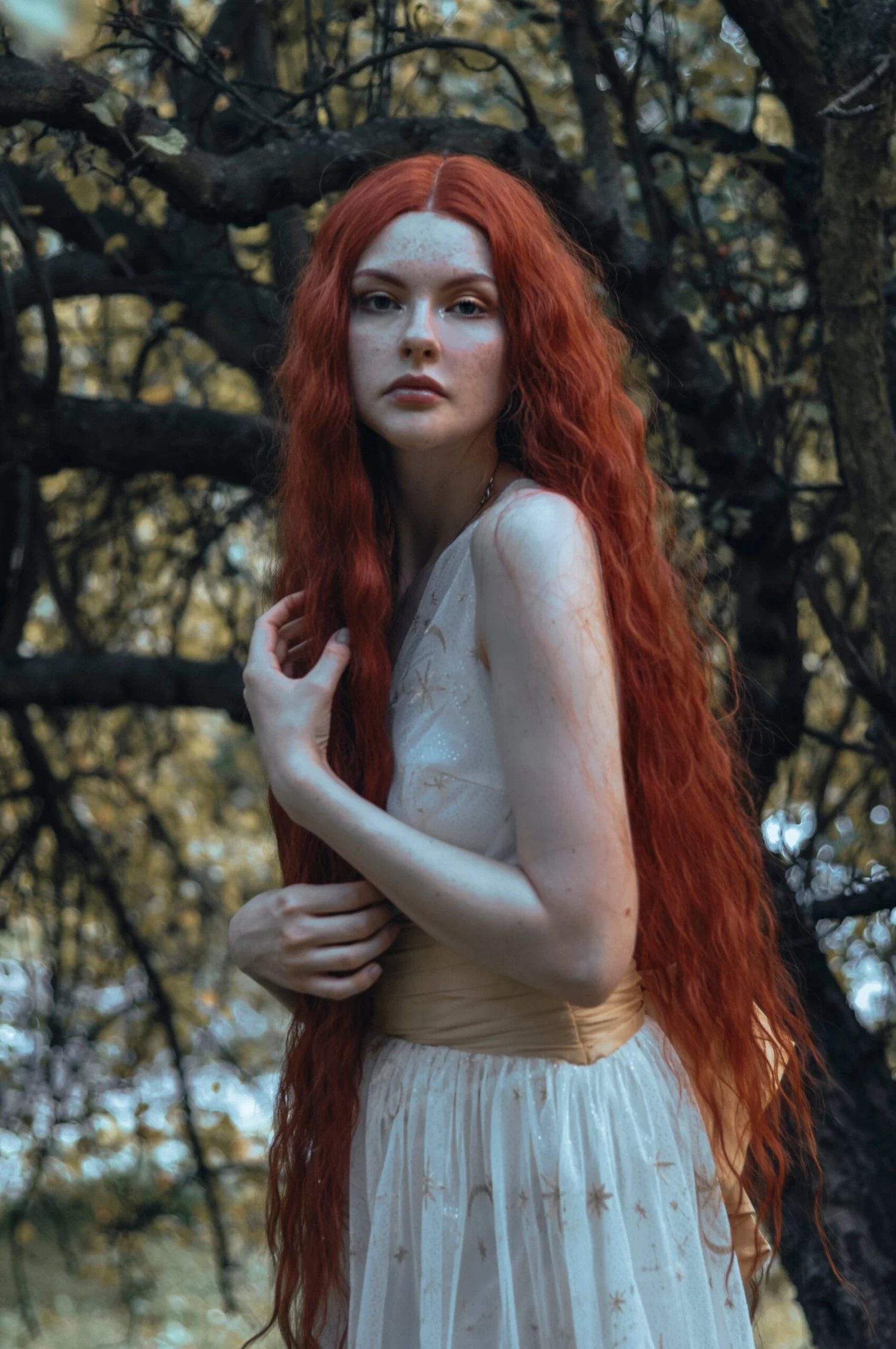 Yellow 1950s Mesh Patchwork Swing Dress 2 Yellow 1950s Mesh Patchwork Swing Dress - Image 2