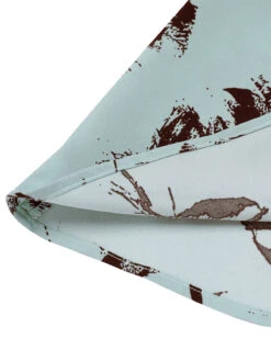 1940s Blue Floral Dress With Bow Belt -Candi Clothing Shop SCH000869 4