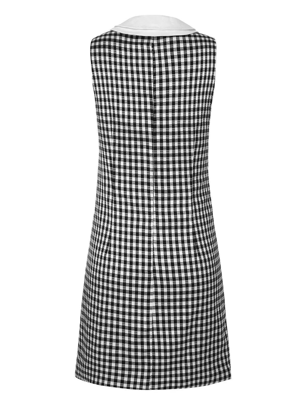 1960s Acetate Gingham Plaid Shift Dress 5 1960s Acetate Gingham Plaid Shift Dress - Image 5