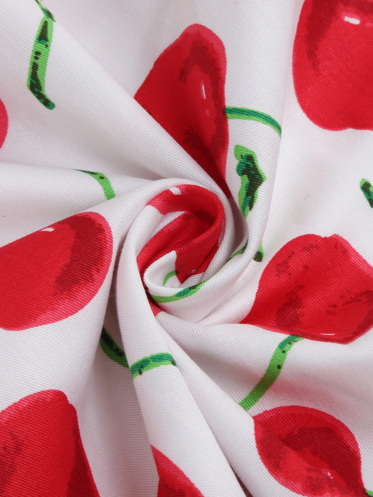 1950s Cherry Sweetheart Short Sleeve Lace Up Dress 10 1950s Cherry Sweetheart Short Sleeve Lace Up Dress - Image 10