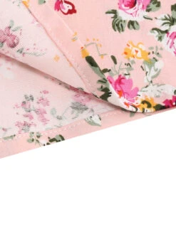 1950s Floral Lace-Up Shoulder V-Neck Swing Dress 34 1950s Floral Lace-Up Shoulder V-Neck Swing Dress -Candi Clothing Shop SCHL000114 P 6