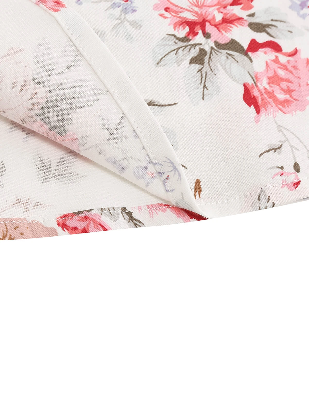 1950s Floral Lace-Up Shoulder V-Neck Swing Dress 20 1950s Floral Lace-Up Shoulder V-Neck Swing Dress - Image 20