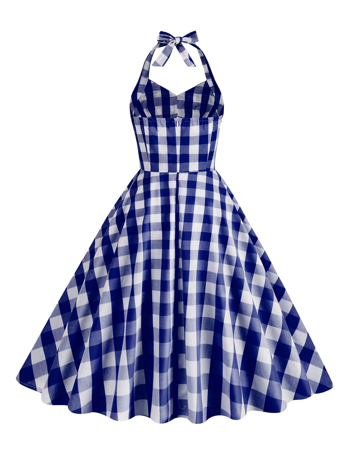 1950s Plaid Halter Swing Dress 7 1950s Plaid Halter Swing Dress - Image 7