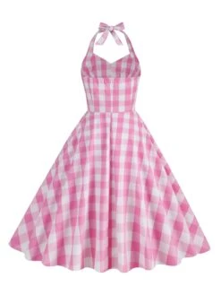 1950s Plaid Halter Swing Dress 13 1950s Plaid Halter Swing Dress -Candi Clothing Shop SCHL000115 P 3