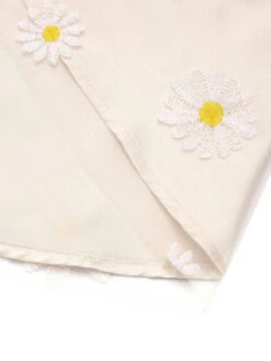 Yellow 1950s Daisy Bowtie Patchwork Dress 12 Yellow 1950s Daisy Bowtie Patchwork Dress -Candi Clothing Shop SCHL000622 4