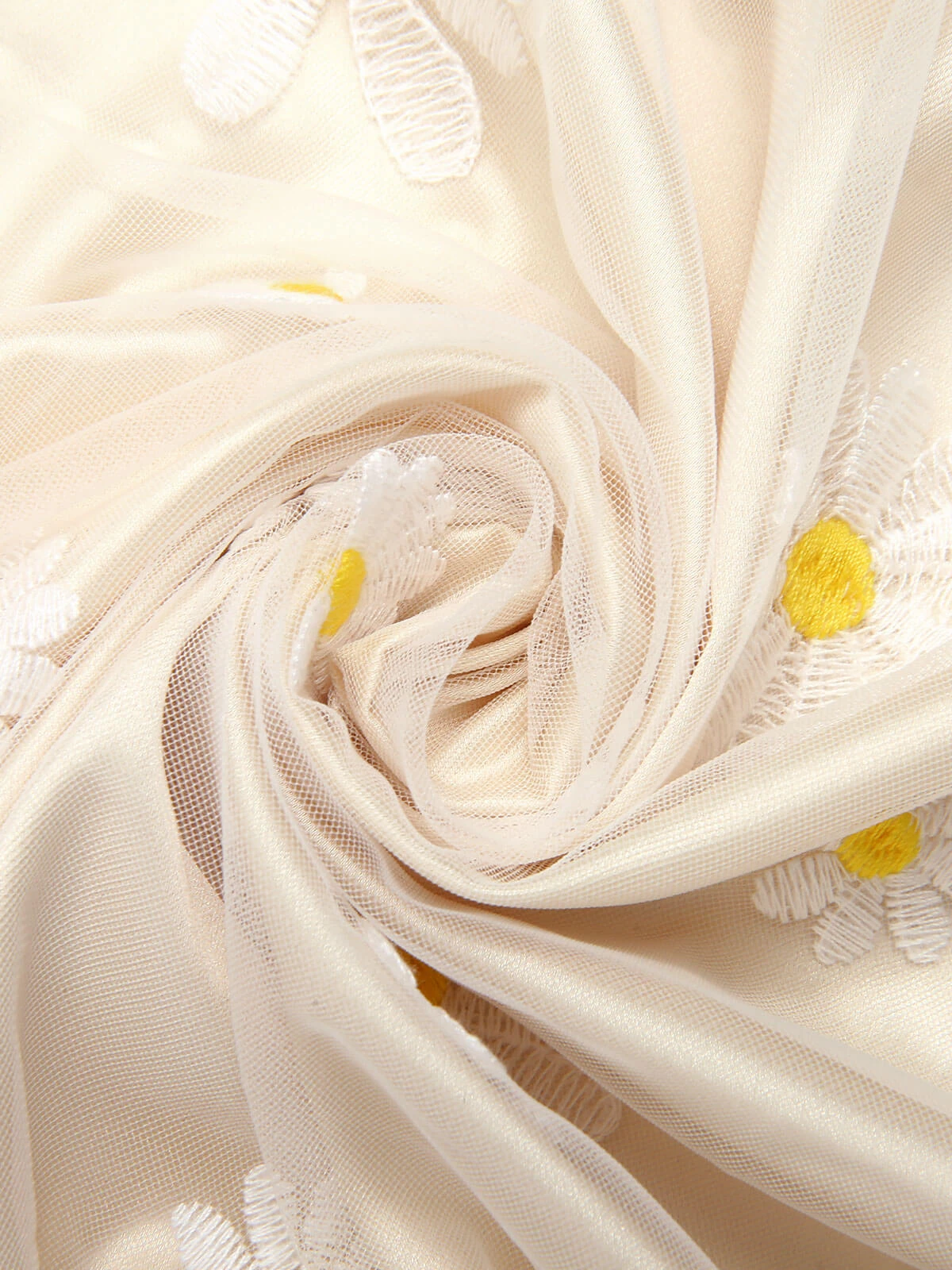 Yellow 1950s Daisy Bowtie Patchwork Dress 7 Yellow 1950s Daisy Bowtie Patchwork Dress - Image 7