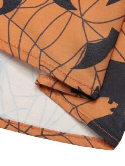 Black & Orange 1950s Halloween Bat Sleeveless Dress 13 Black & Orange 1950s Halloween Bat Sleeveless Dress -Candi Clothing Shop SCHL000789 6