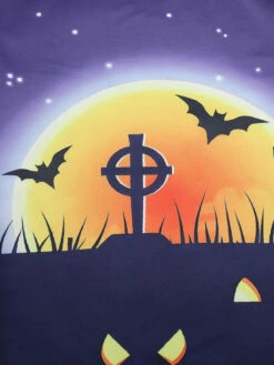 Deep Purple 1950s Halloween V-Neck Swing Dress 12 Deep Purple 1950s Halloween V-Neck Swing Dress -Candi Clothing Shop SCHL000813 5