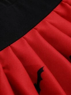 1950s Halloween Flounce Sleeve Swing Dress 12 1950s Halloween Flounce Sleeve Swing Dress -Candi Clothing Shop SCHL001005 5