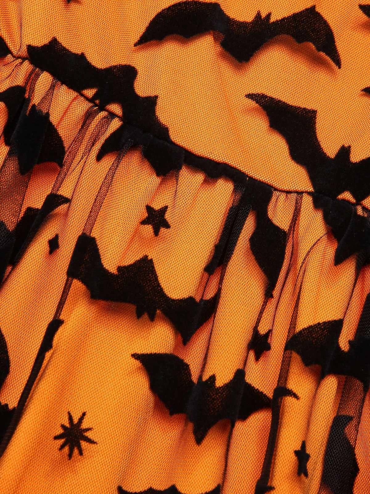 1950s Halloween Lace Off-shoulder Swing Dress 6 1950s Halloween Lace Off-shoulder Swing Dress - Image 6