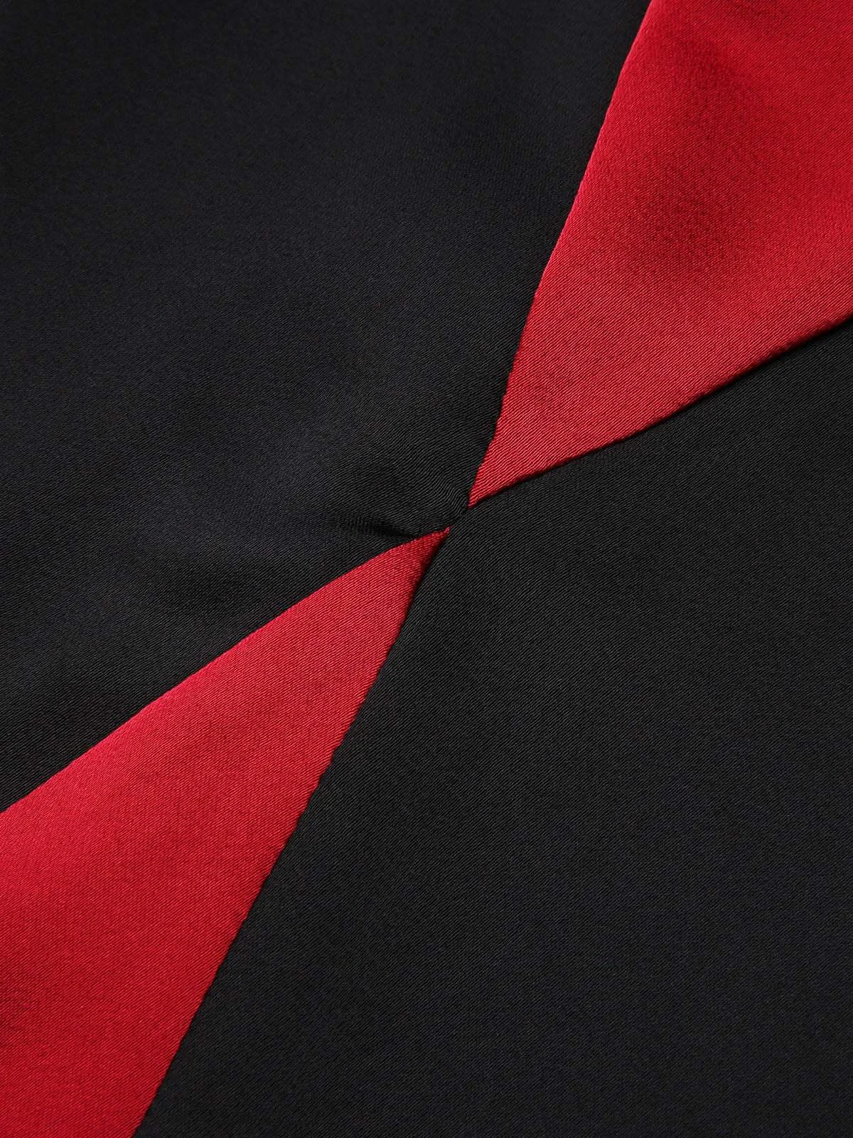 Black & Red 1930s Halloween Fishtail Strap Dress 6 Black & Red 1930s Halloween Fishtail Strap Dress - Image 6