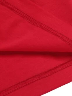 Red 1960s Shirring Bow Solid Wrap Dress 13 Red 1960s Shirring Bow Solid Wrap Dress -Candi Clothing Shop SCHL001050 6 compressed