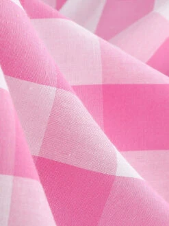 1950s Plaid Bow Lapel Swing Dress 14 1950s Plaid Bow Lapel Swing Dress -Candi Clothing Shop SCHL001476 LP 6