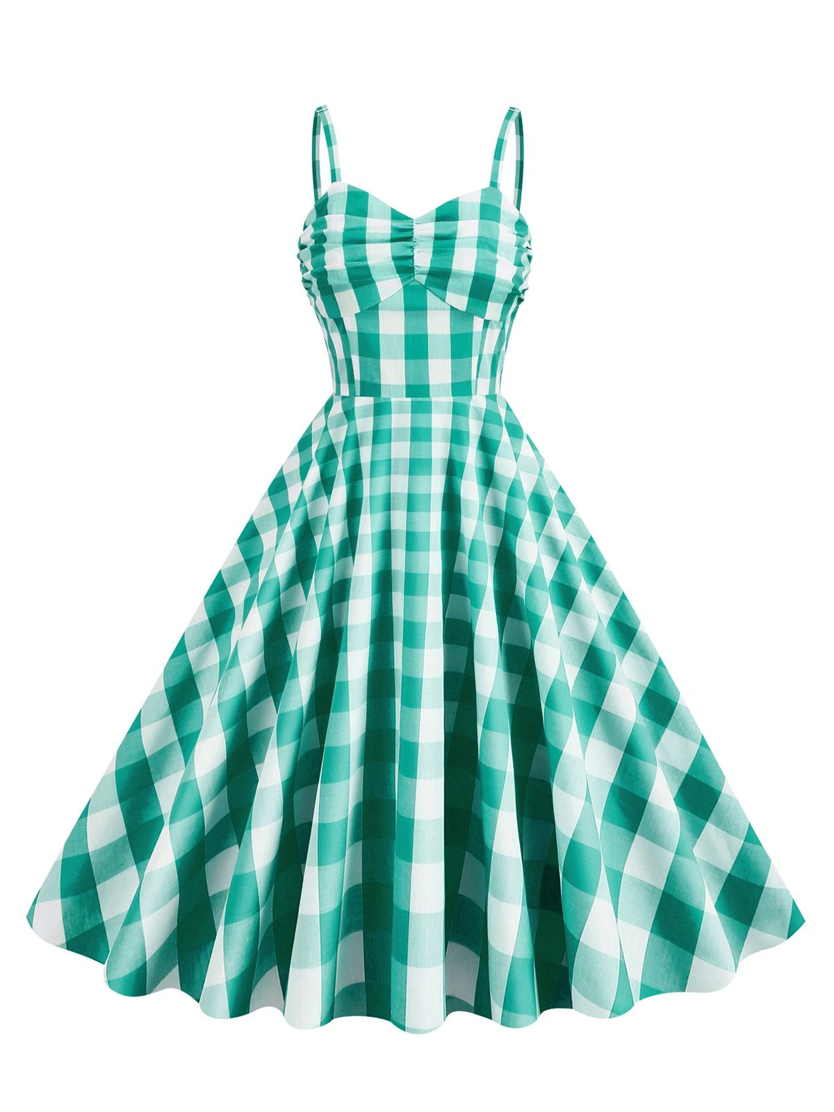 1950s Plaid Strap Swing Dress 7 1950s Plaid Strap Swing Dress - Image 7