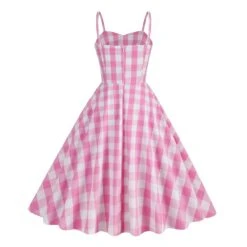 1950s Plaid Strap Swing Dress 12 1950s Plaid Strap Swing Dress -Candi Clothing Shop SCHL001478 LP 3