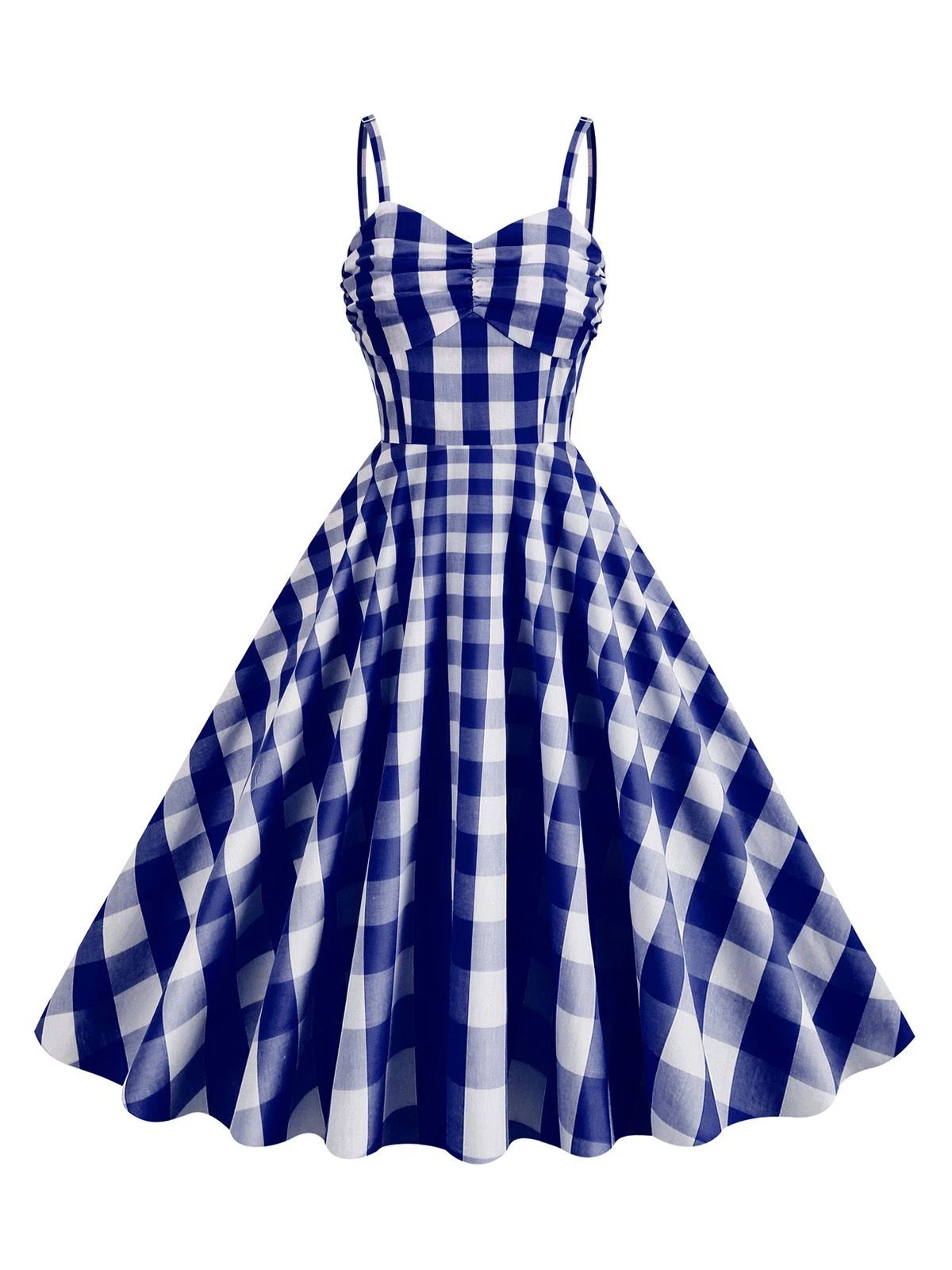 1950s Plaid Strap Swing Dress 9 1950s Plaid Strap Swing Dress - Image 9