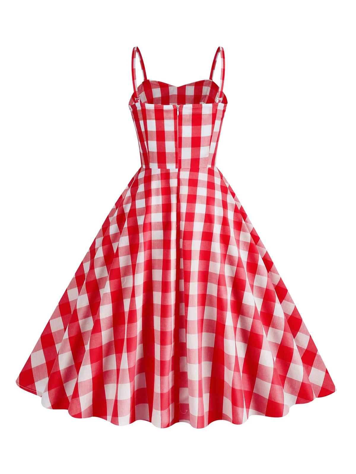 1950s Plaid Strap Swing Dress 6 1950s Plaid Strap Swing Dress - Image 6