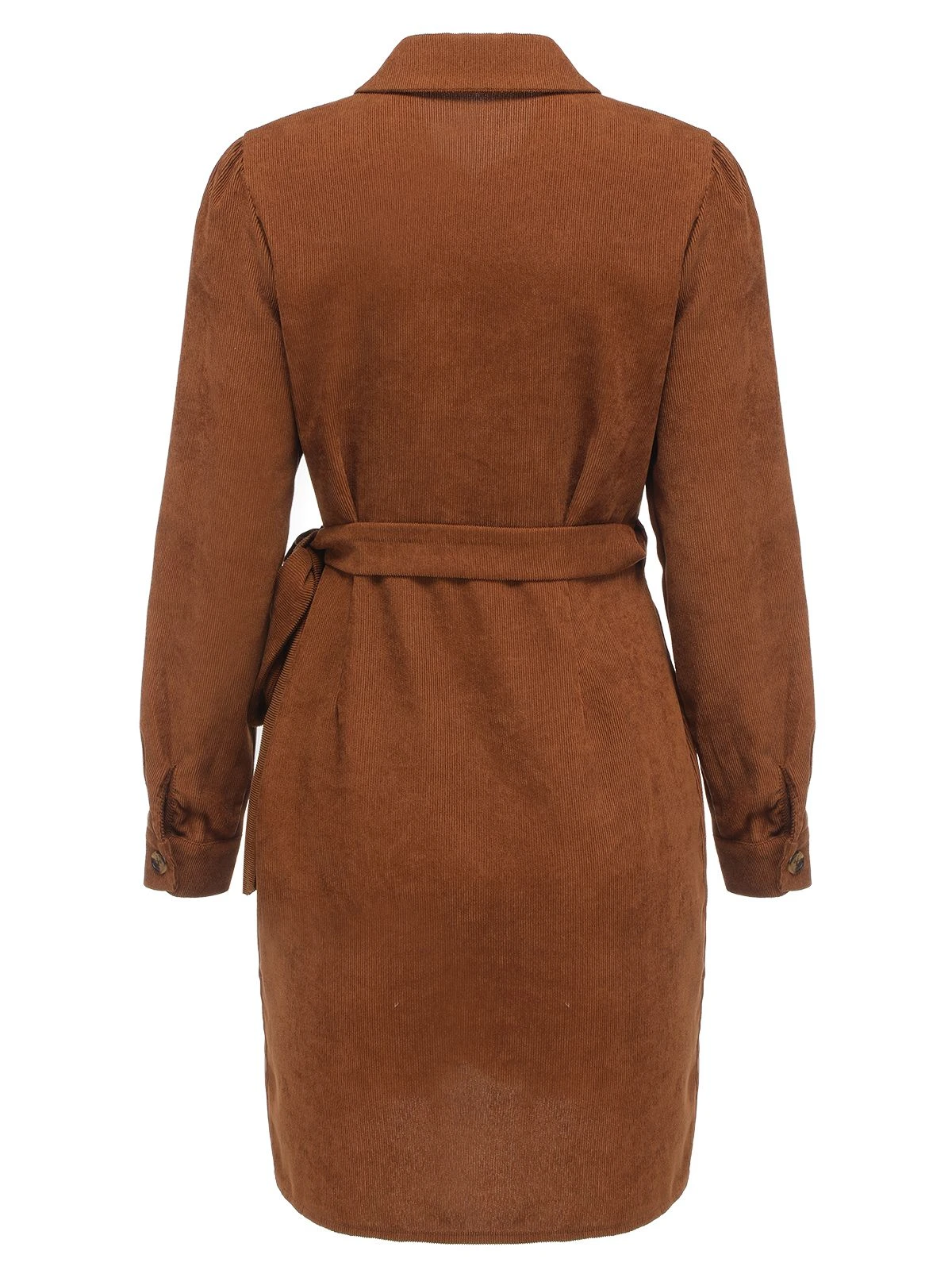 Brown 1960s Corduroy Pencil Dress 2 Brown 1960s Corduroy Pencil Dress - Image 2