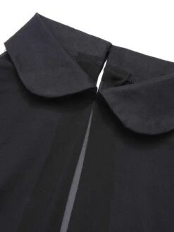 Black & Orange 1950s 3D Butterflys Cloak Dress 11 Black & Orange 1950s 3D Butterflys Cloak Dress -Candi Clothing Shop SCHL002302 4 compressed