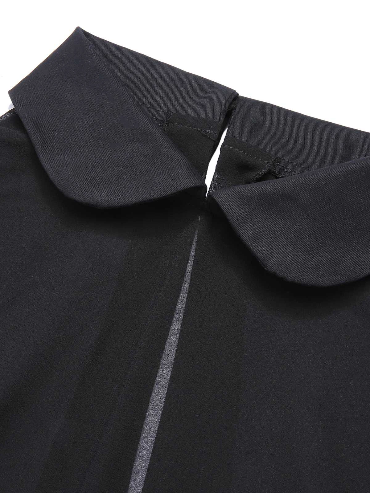 Black & Orange 1950s 3D Butterflys Cloak Dress 5 Black & Orange 1950s 3D Butterflys Cloak Dress - Image 5