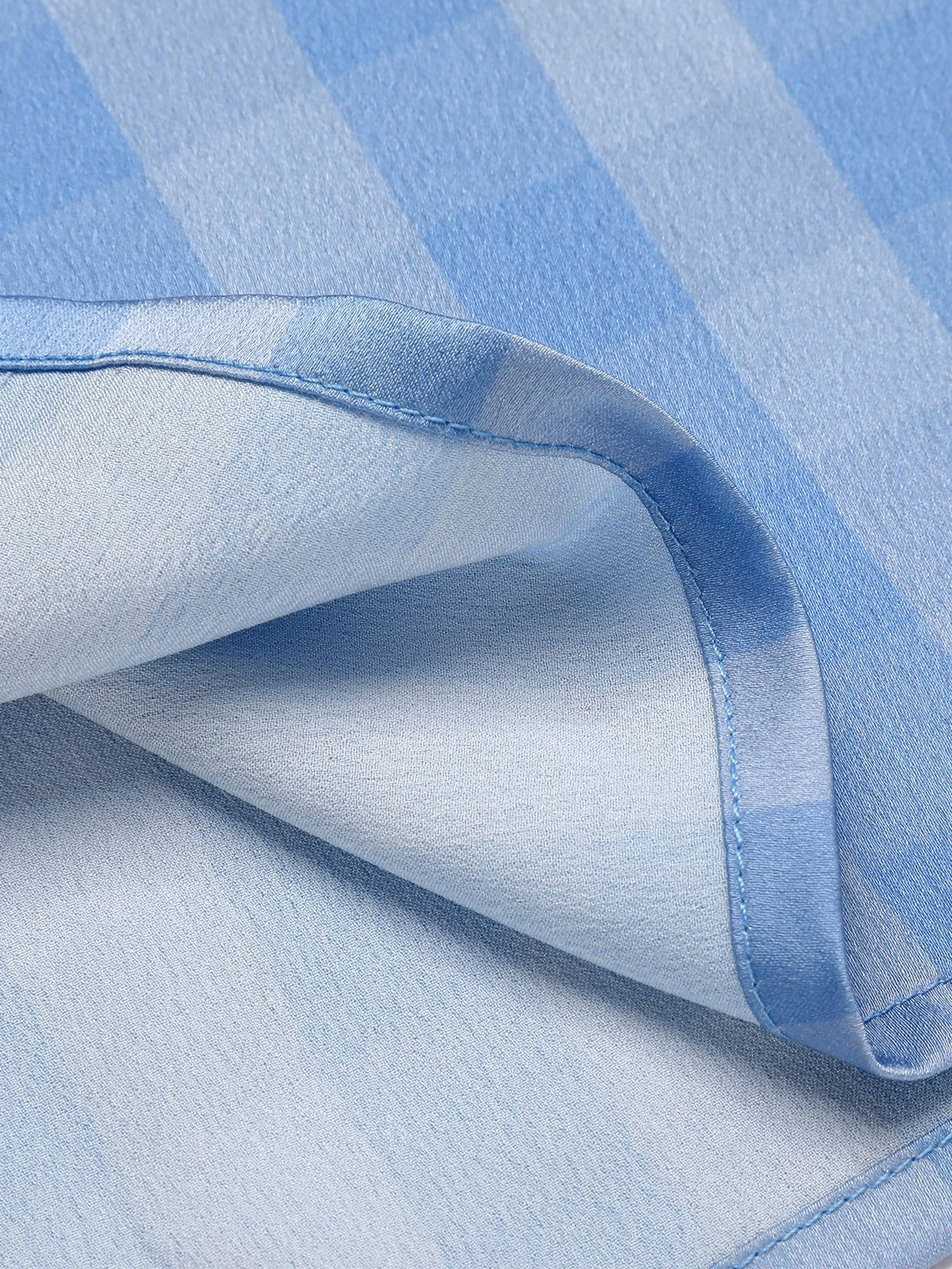 Blue 1950s Lapel Bow Decor Plaids Patchwork Dress 7 Blue 1950s Lapel Bow Decor Plaids Patchwork Dress - Image 7