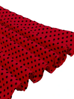 [Plus Size] 1950s Color Block Polka Dots Lapel Dress -Candi Clothing Shop SCHL002503 R 3 179380be 1272 4d58 8133 b78ce8bf12d5