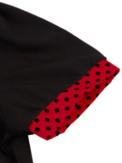 [Plus Size] 1950s Color Block Polka Dots Lapel Dress -Candi Clothing Shop SCHL002503 R 5 eb85cac4 3e0f 454c a6c3 2c5af48cd819