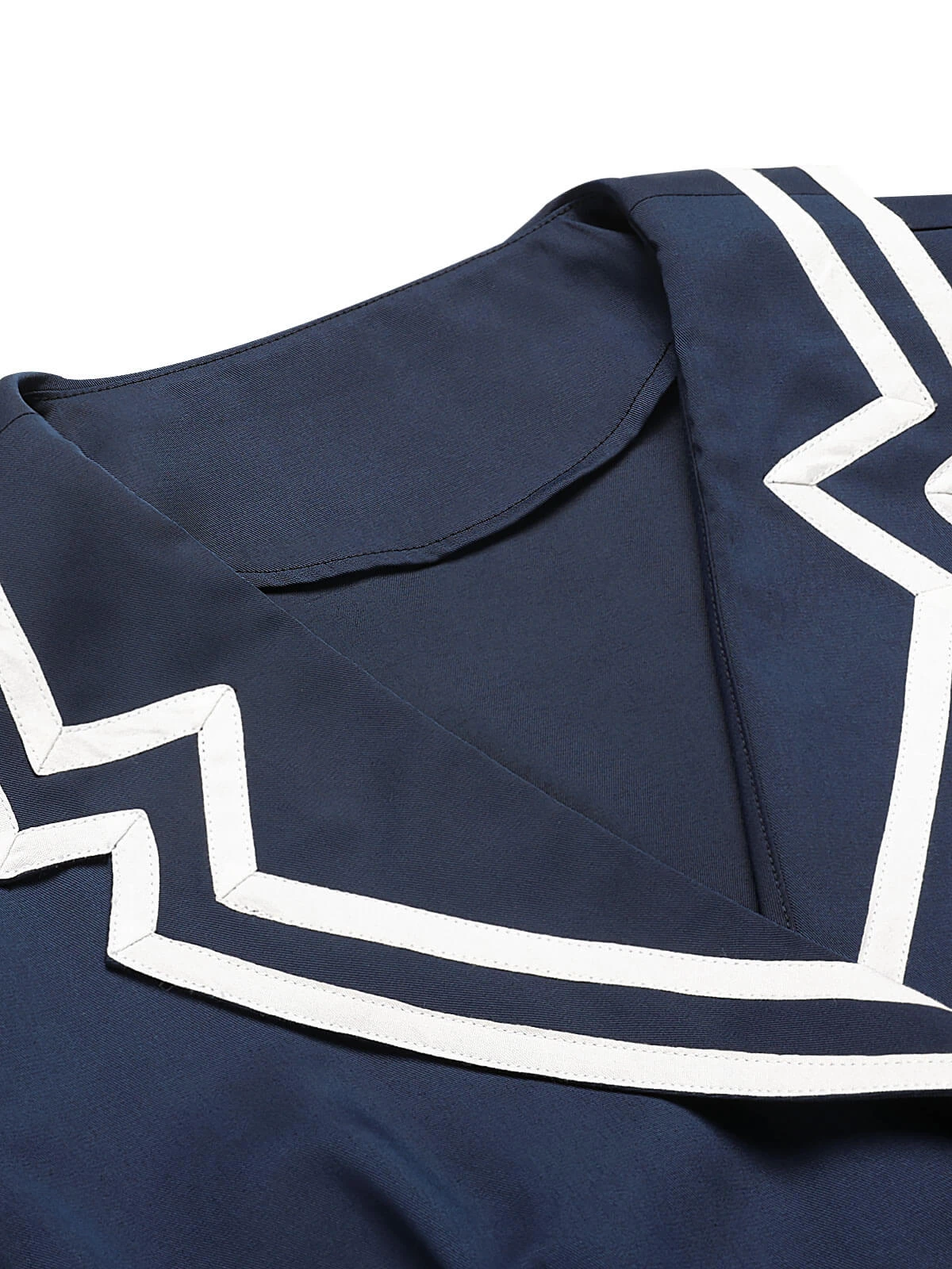 Dark Blue 1950s Sailor Style Double Breasted Dress 5 Dark Blue 1950s Sailor Style Double Breasted Dress - Image 5