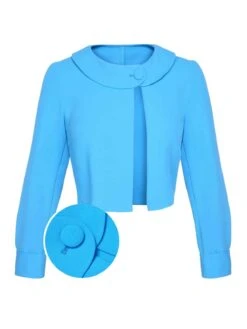 2PCS Sky Blue 1960s Lapel Coat & Floral Pencil Dress 13 2PCS Sky Blue 1960s Lapel Coat & Floral Pencil Dress -Candi Clothing Shop SCHL002634 01 compressed 6108bfac 039a 439c 9811 3a64ed3c43f8