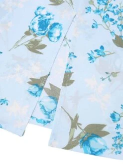 2PCS Sky Blue 1960s Lapel Coat & Floral Pencil Dress 16 2PCS Sky Blue 1960s Lapel Coat & Floral Pencil Dress -Candi Clothing Shop SCHL002634 SCHL002633 4 compressed