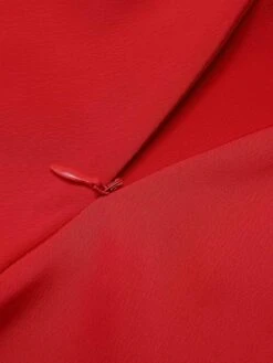 Red 1950s Christmas Plaids Off-Shoulder Dress -Candi Clothing Shop SCHL002641 4