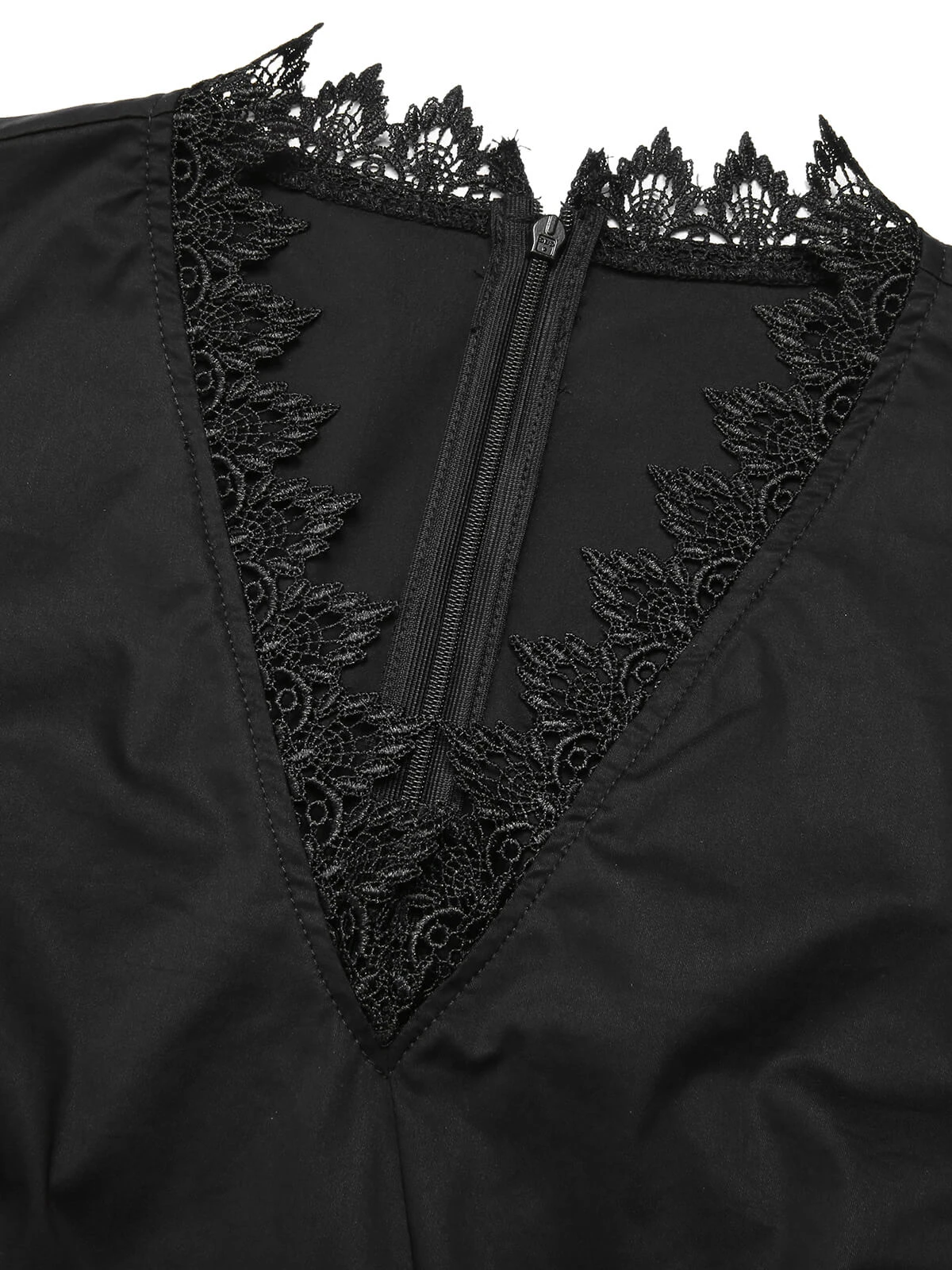 Black 1960s Lace Trim Neckline Pencil Dress 5 Black 1960s Lace Trim Neckline Pencil Dress - Image 5