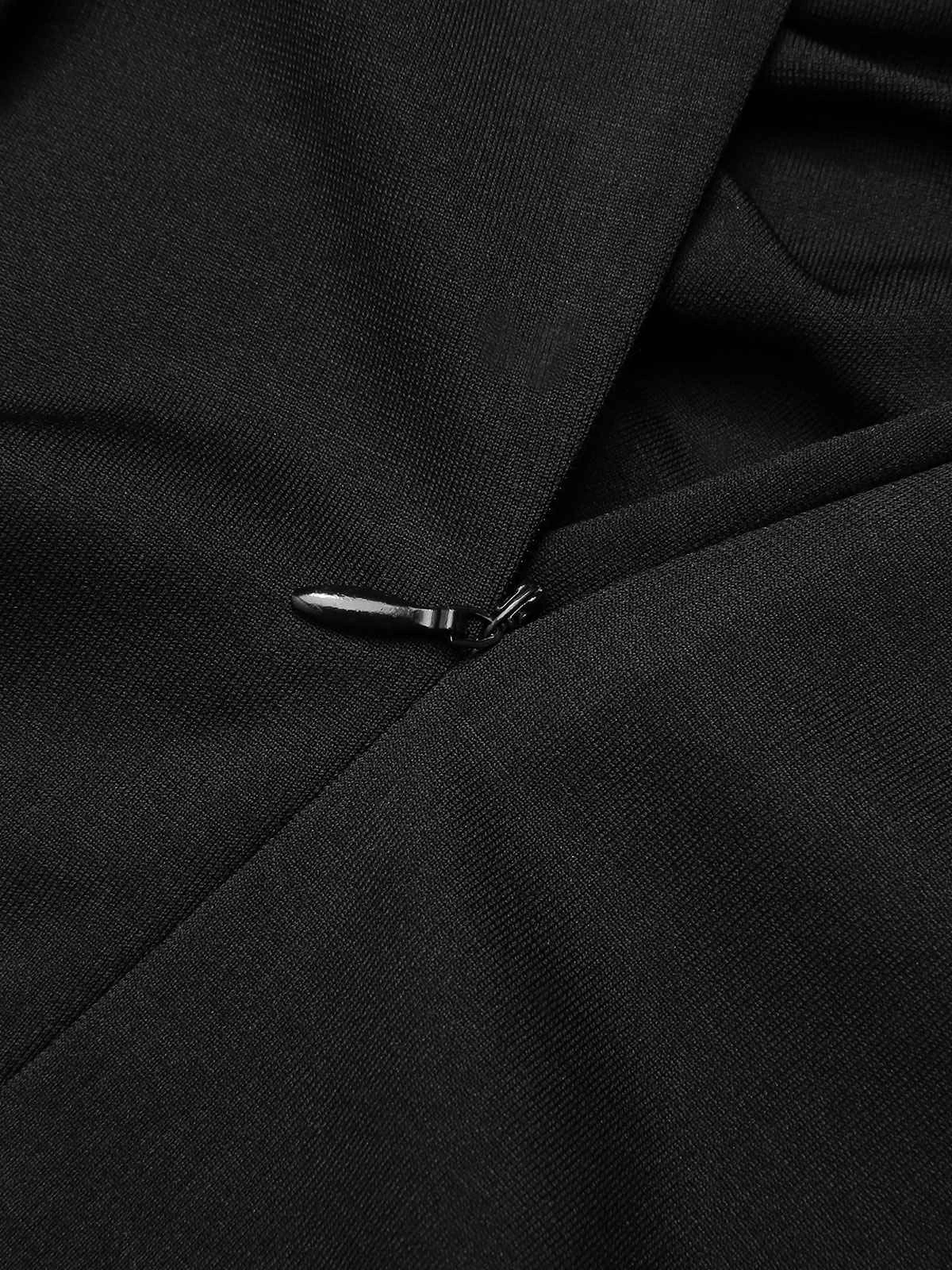 Black&Red 1950s Christmas Snowflake Mesh Dress 5 Black&Red 1950s Christmas Snowflake Mesh Dress - Image 5