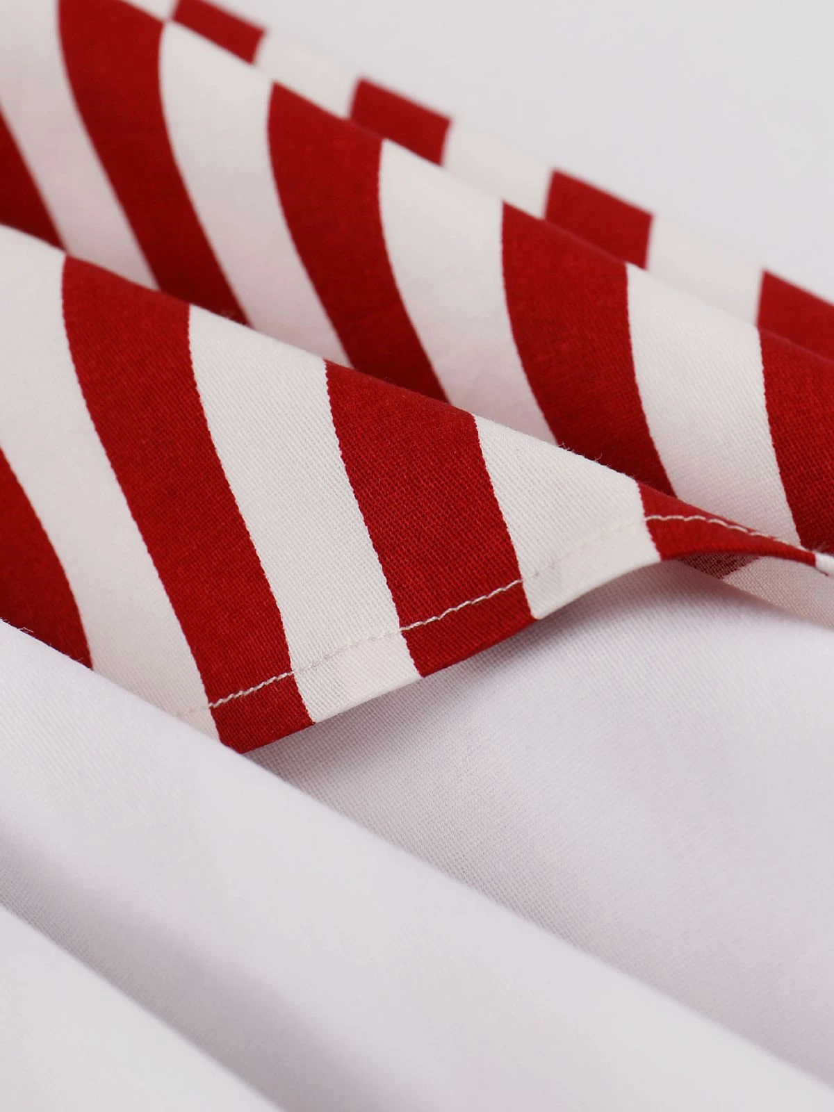 1950s Stripes Contrast Patchwork Strap Dress 3 1950s Stripes Contrast Patchwork Strap Dress - Image 3