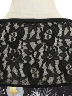 1950s Christmas Santa Claus Lace Patchwork Dress 14 1950s Christmas Santa Claus Lace Patchwork Dress -Candi Clothing Shop SCHL002902 6