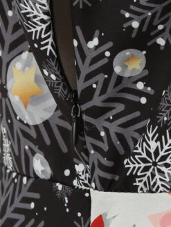 1950s Christmas Santa Claus Lace Patchwork Dress 15 1950s Christmas Santa Claus Lace Patchwork Dress -Candi Clothing Shop SCHL002902 7