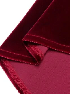 Red 1950s Velvet Polka Dot Lined Bow Dress 13 Red 1950s Velvet Polka Dot Lined Bow Dress -Candi Clothing Shop SCHL002966 6