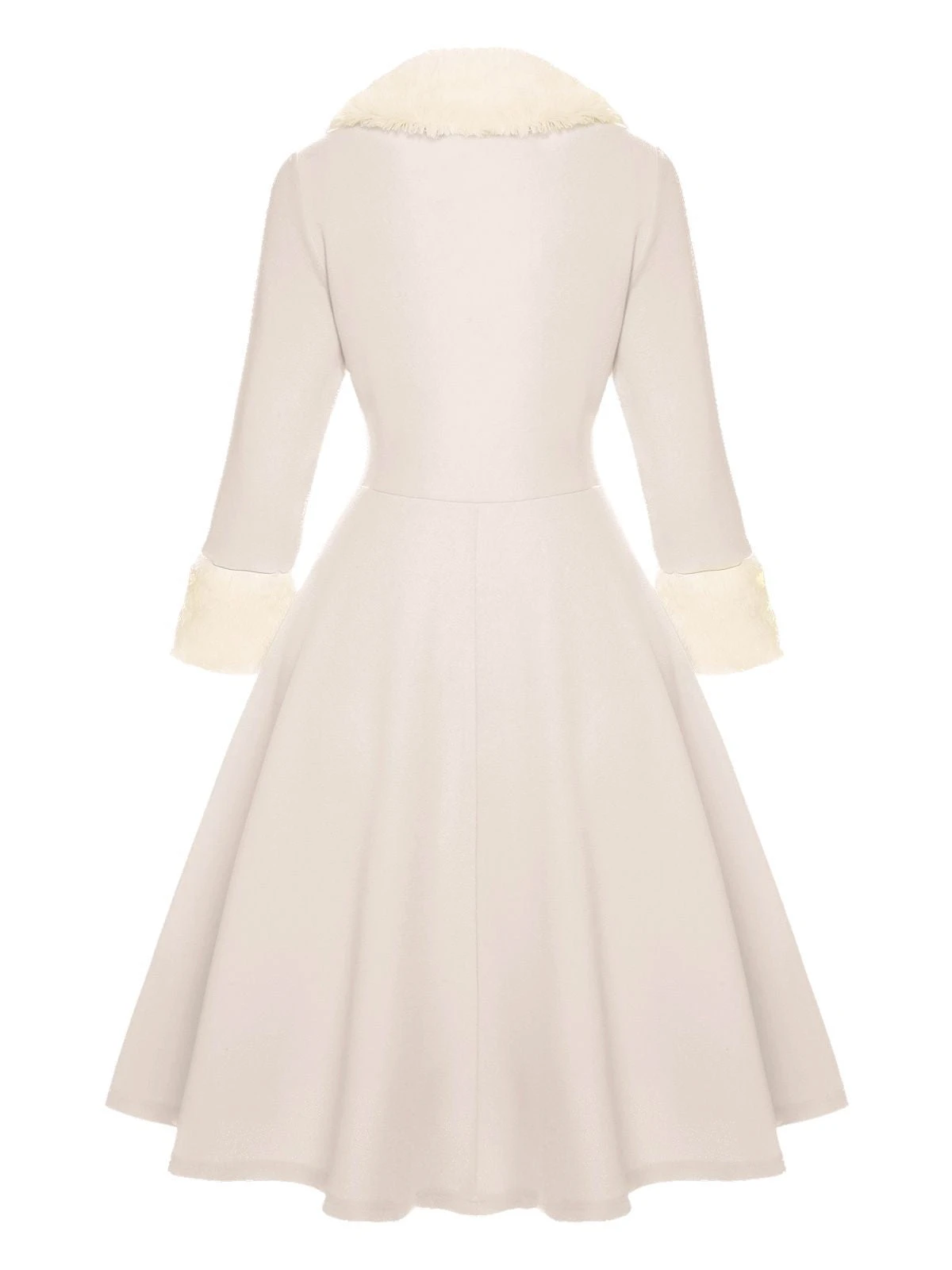 Red & White 1950s Christmas Lapel Dress 4 Red & White 1950s Christmas Lapel Dress - Image 4