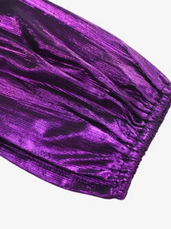 1940s Solid Glossy V-Neck Shift Dress -Candi Clothing Shop SCHL003026 BP 1