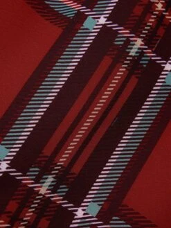 Red 1950s Christmas Plaid Girdle Dress 13 Red 1950s Christmas Plaid Girdle Dress -Candi Clothing Shop SCHL003037 6 compressed