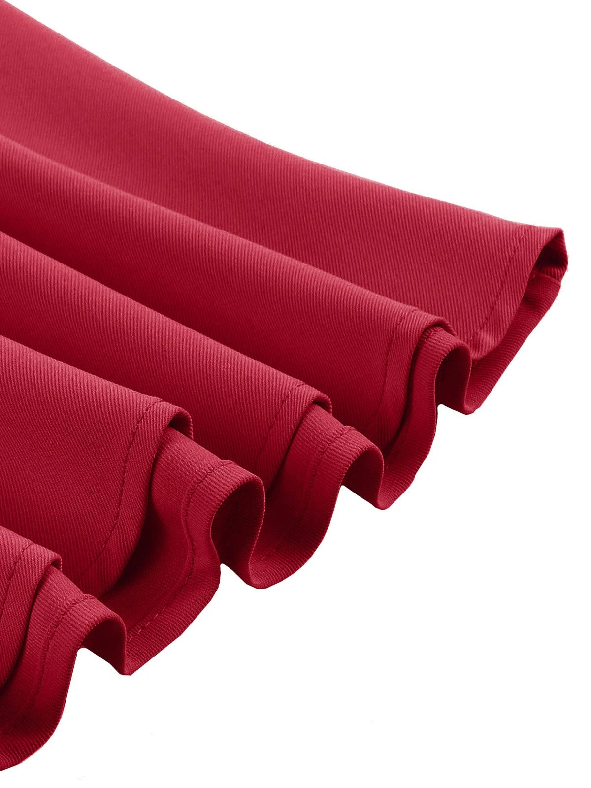 1950s Solid Ruffle Sleeve Bow Neck Dress 11 1950s Solid Ruffle Sleeve Bow Neck Dress - Image 11