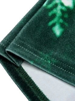 Green 1960s Christmas Snowflake Off-Shoulder Dress -Candi Clothing Shop SCHL003104 6 compressed