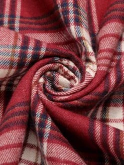 Red 1950s Roll Up Scottish Plaid Dress 13 Red 1950s Roll Up Scottish Plaid Dress -Candi Clothing Shop SCHL003134 6